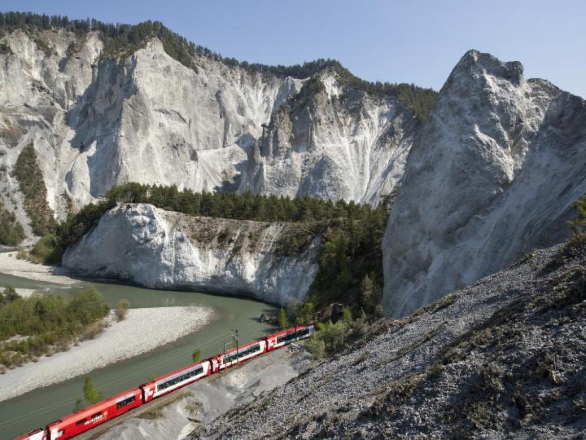 Rhätische Bahn Graubünden Rheinschlucht